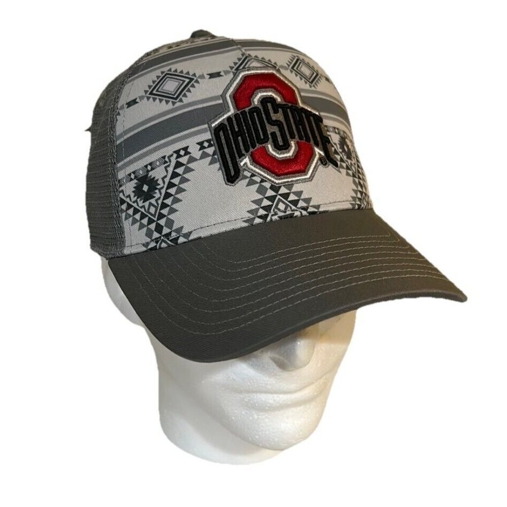 Wrangler Ohio State Trucker Hat with Red Logo